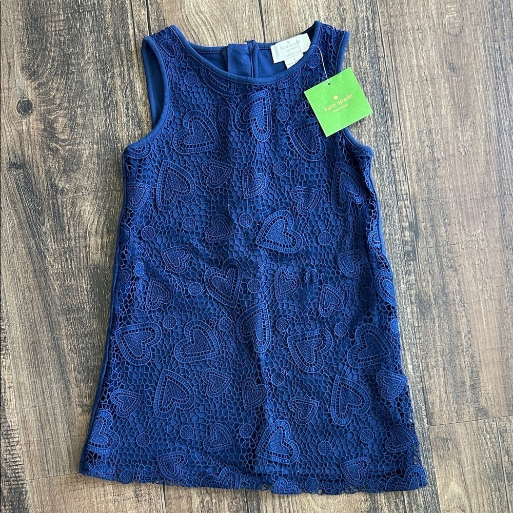 kate spade Navy Blue Lace Kids Dress